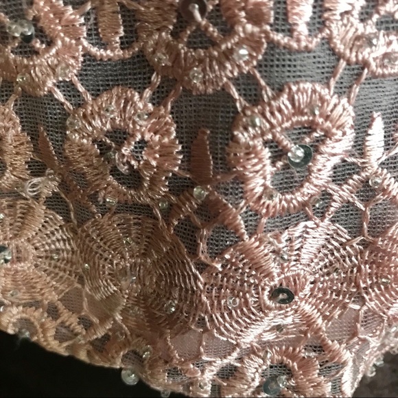 Barbiecore corset hand sewn rhinestones, sequins & beads - Picture 7 of 8